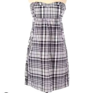 EUC American Eagle Plaid Strapless Dress. Clean, smoke free home.